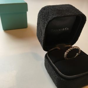 Tiffany & Co. platinum and diamond wedding band